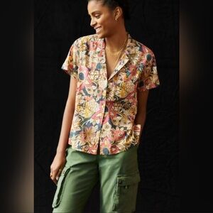 Anthropologie Pilcro Printed
Voile Surf Shirt